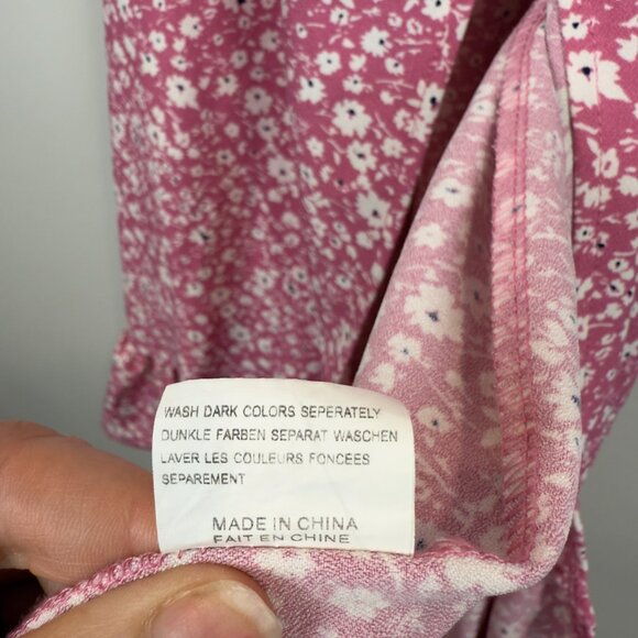 Naggoo Women's Summer Wrap Dresses V Neck Polka Dot Print Ruffle Short Sleeve - Picture 8 of 8